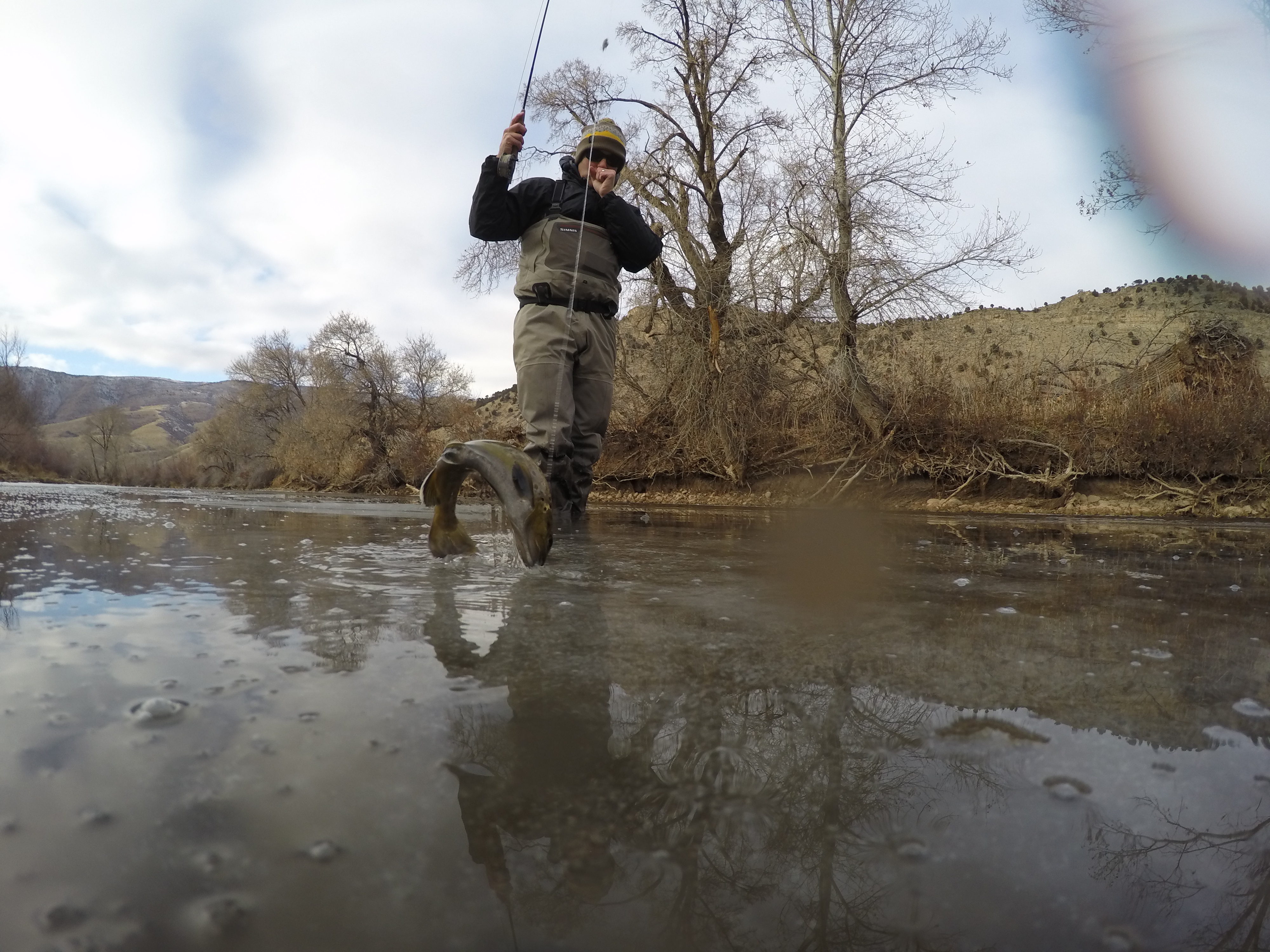 Cold Weather Nymphing the Weber River